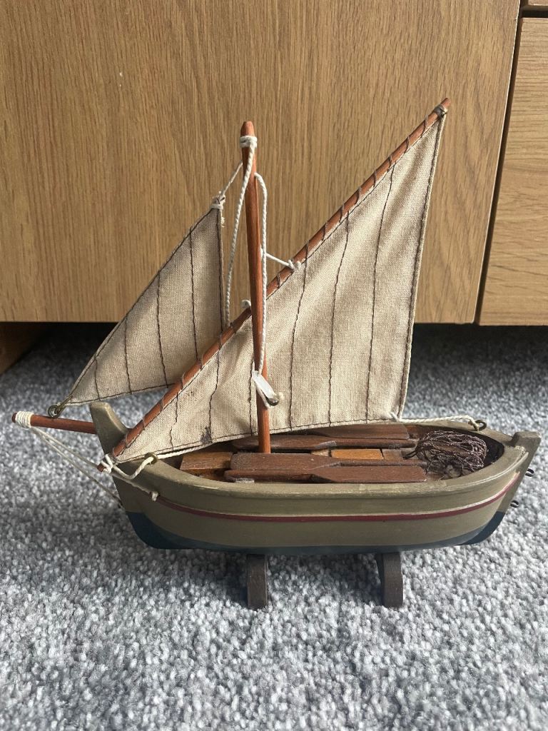 Decorative Wooden Sailing Boat Ornament