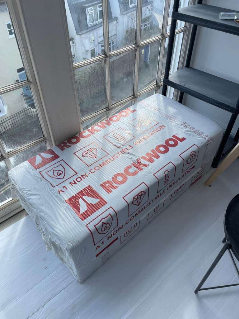 Rockwool RW3 Acoustic Mineral Wool - 60kg/m3, 50 mm (5.76 m2, Pack of 8)