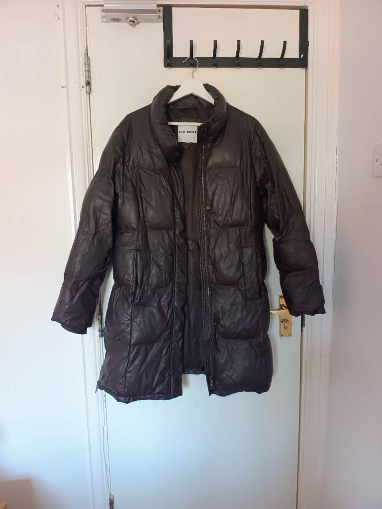 Steve Madden Brown Leather Jacket – Women's Size M / 12, Like New