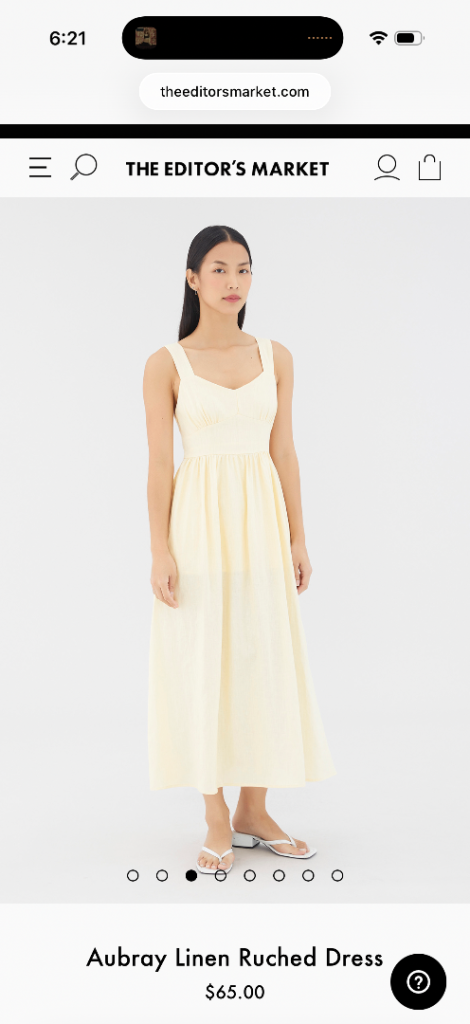 Yellow summer midi dress