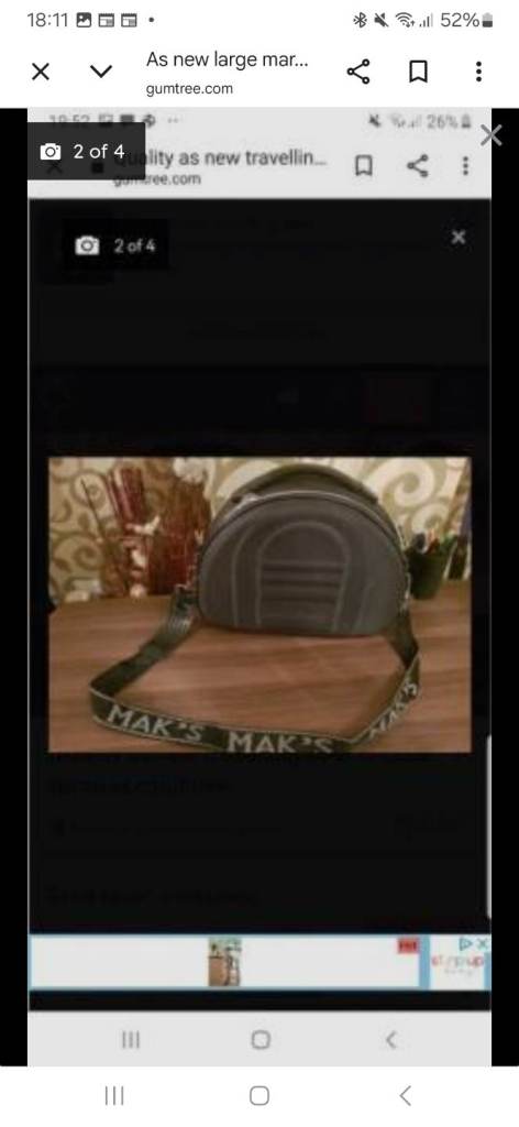 MAK'S Grey Crossbody Bag – As New Condition