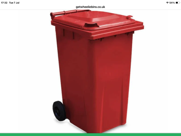 Burgundy/red garden bin