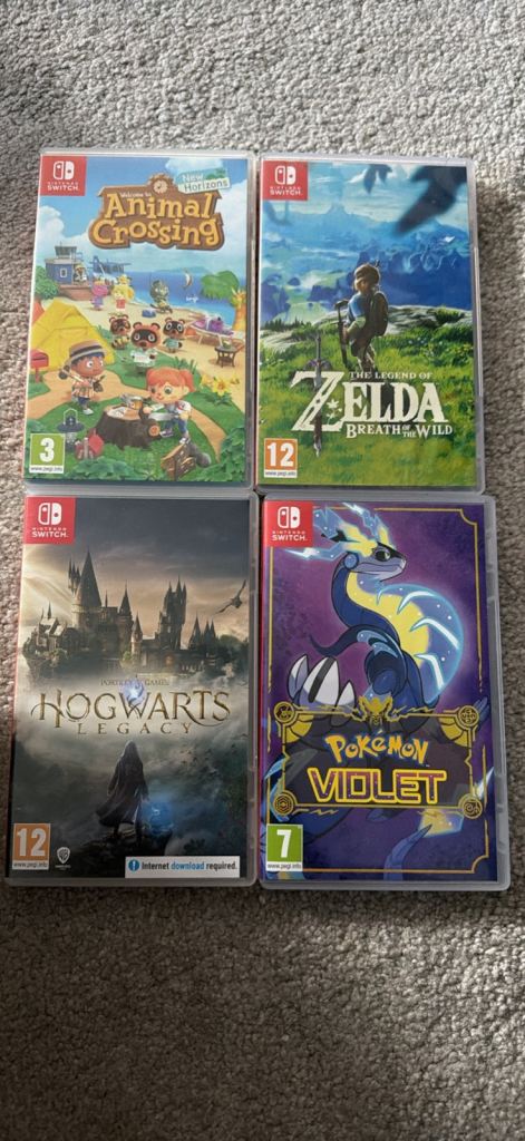 Nintendo Switch Games Bundle: Zelda, Animal Crossing, Hogwarts, Pokemon