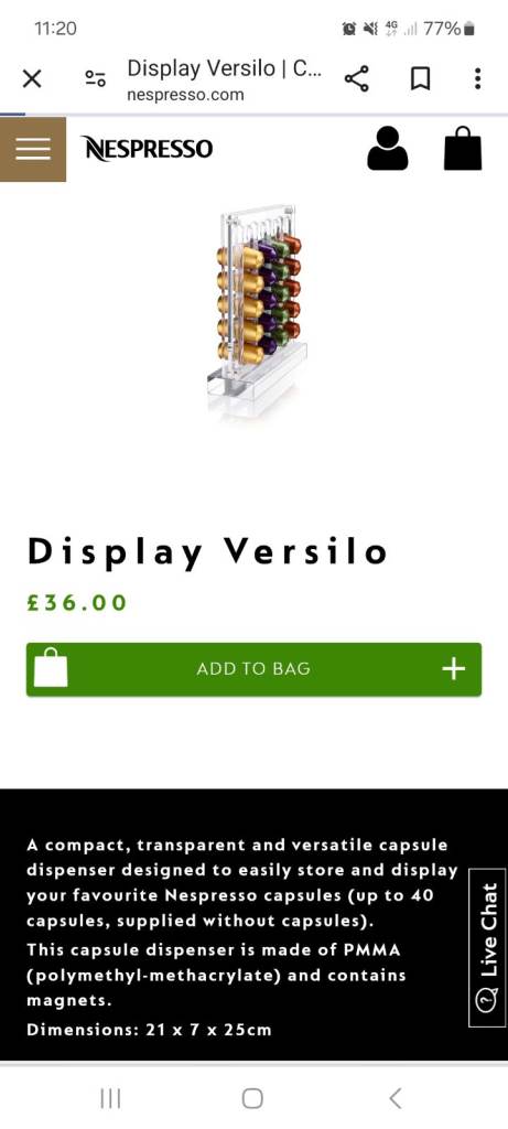 NESPRESSO Collection inc. Capsule Storage Unit, Glass Cups/Saucers & more (NEW) & FREE extras