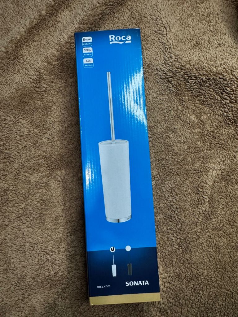 Brand new Roca Sonata toilet brush and holder