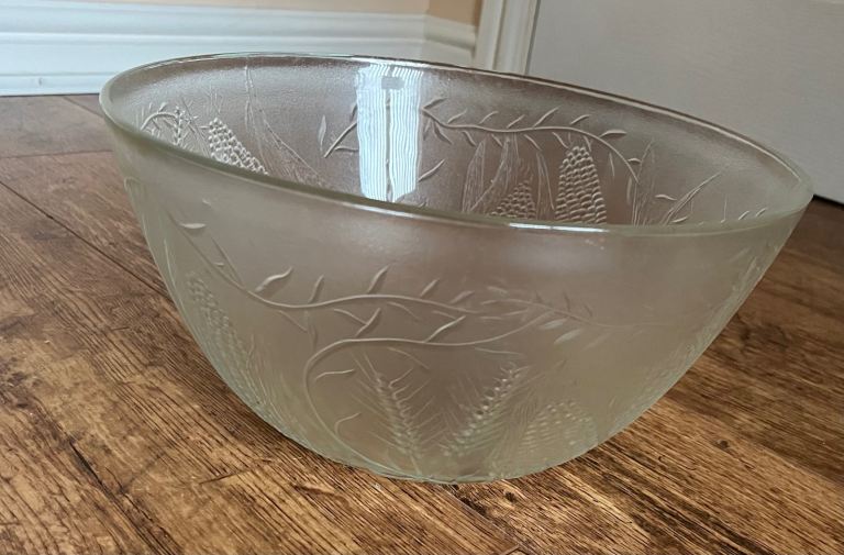 Large Glass Punch/fruit Bowl