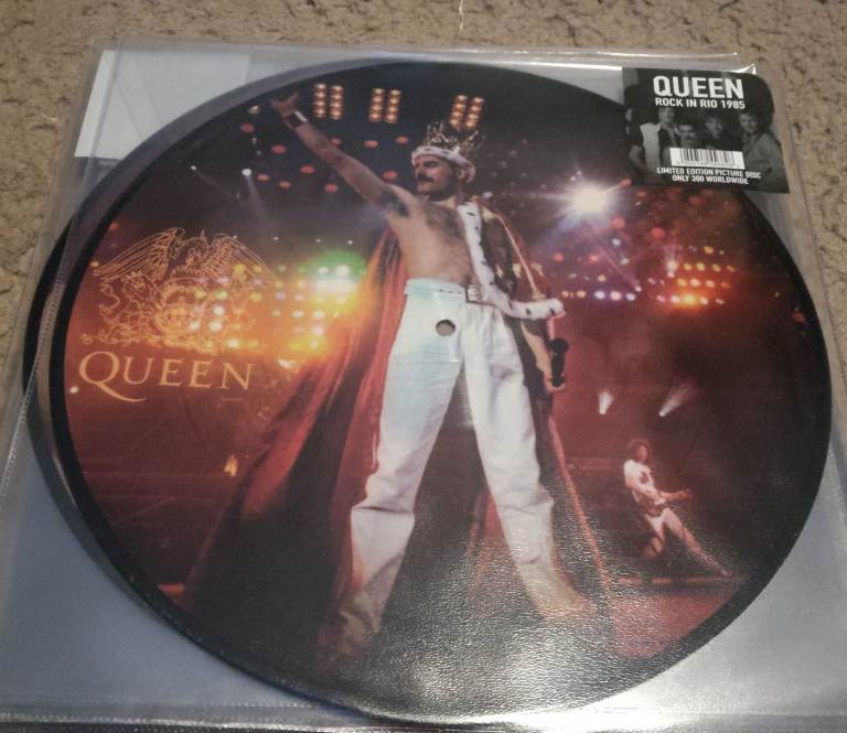 Queen Rock in rio 1985 picture disc album mint 