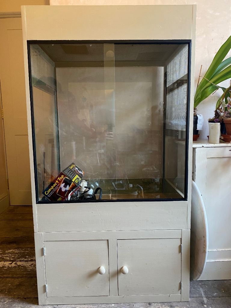 Large custom vivarium with storage!
