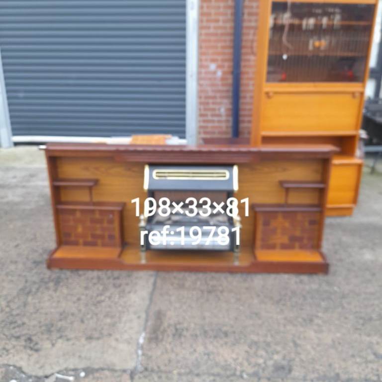 Mid Century modern  electric fire no surround, Ref:19781