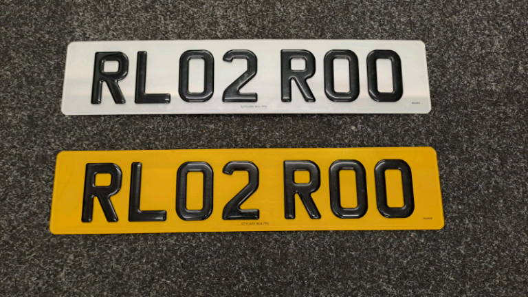 Personalized number plates