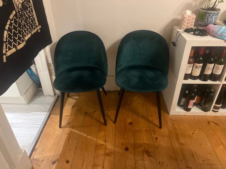 Pair of Green Chairs Wayfair