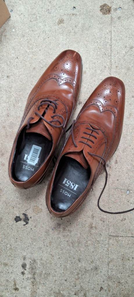 Formal Shoes Moss Size 7 Tan Brown