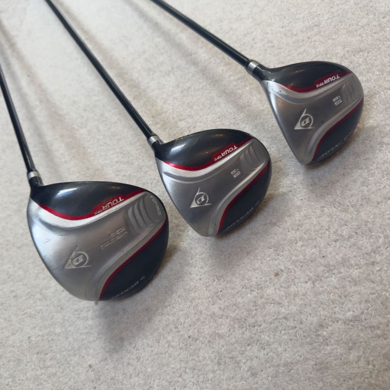 Driver, 3 Wood and 5 Wood Golf Clubs