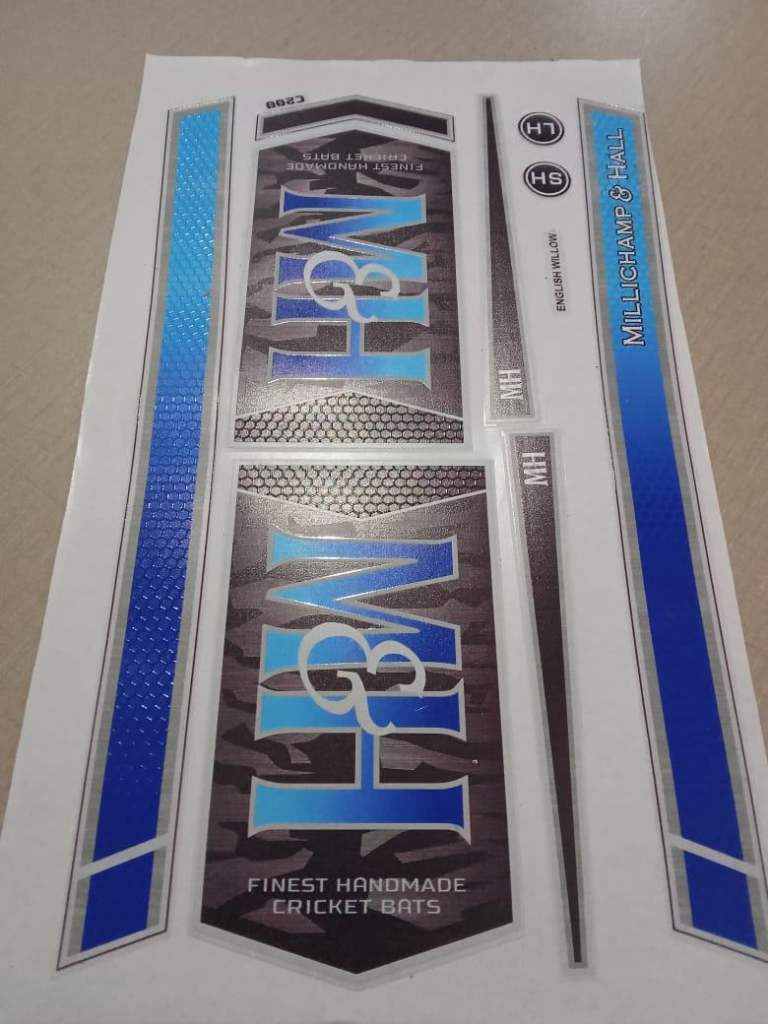 2025 Original Digital M&H Cricket Bat Stickers