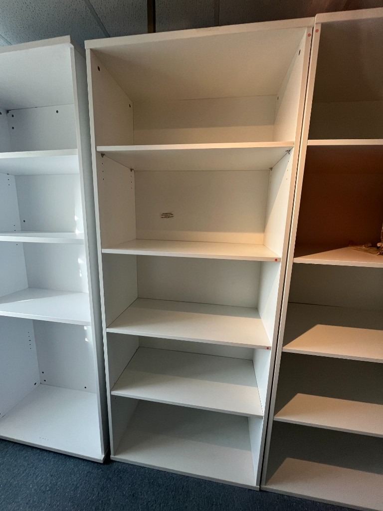 Deep Shelved White Bookcase - £120.00 +VAT