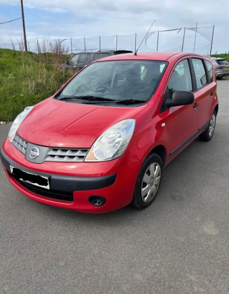 🚗 2007 Nissan Note 1.4L Petrol – Bright Red – Reliable, Economical, Low Mileage!