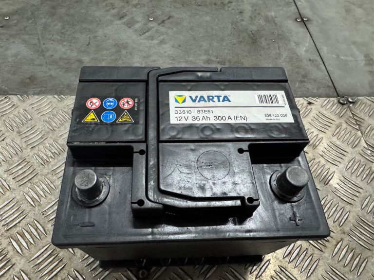 Varta 12 volt battery 36ah used condition