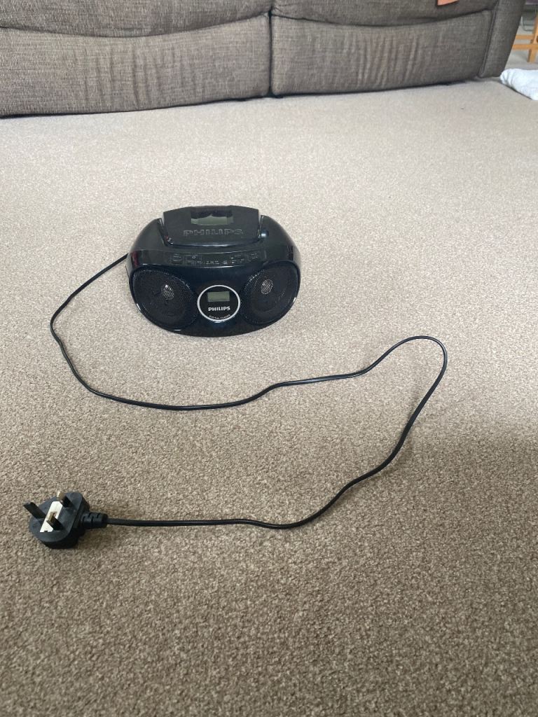 Bush Portable CD Stereo Radio – Black, Good Condition