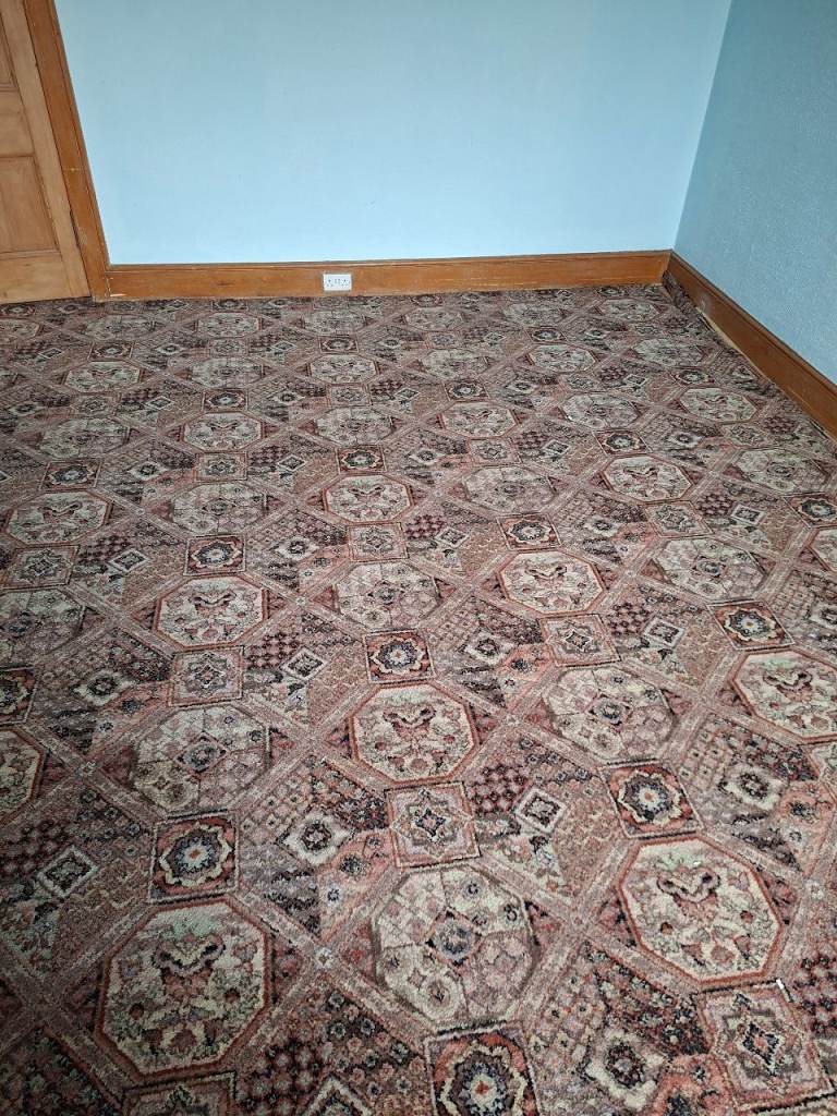 Vintage Wool-Blend Axminster Style Carpet – 4m x 5m