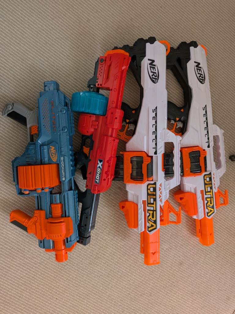 Nerf gun and Xshot selection