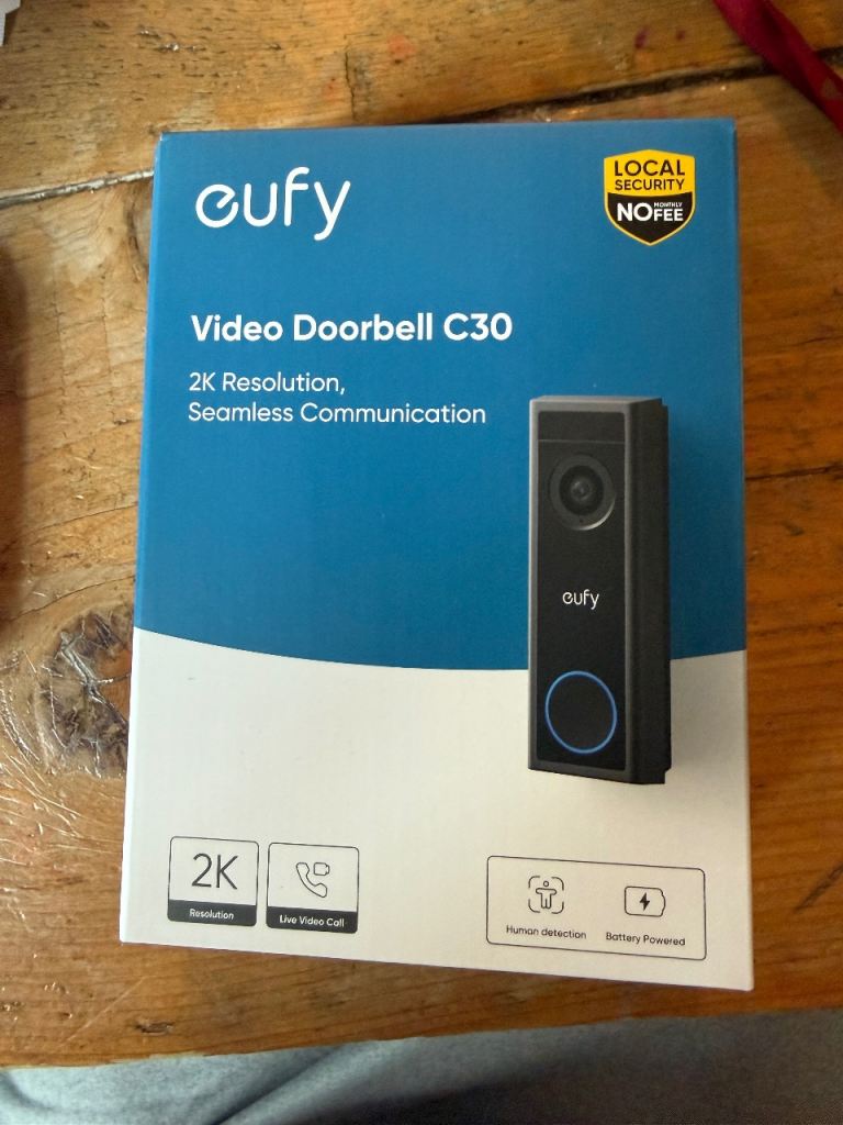 Eufy Video Doorbell C30 2K Resolution - Brand New