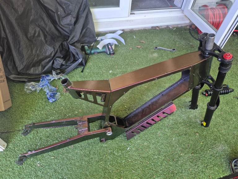 Stealth bomber frame