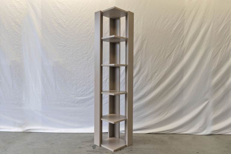 Tall Wooden Pillar Tower Storage Shelf | RRP £120