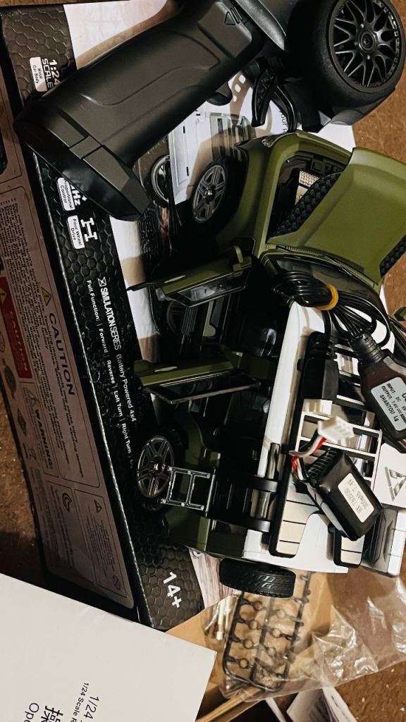 RC Military Vehicle with Remote Control – New, Olive Green