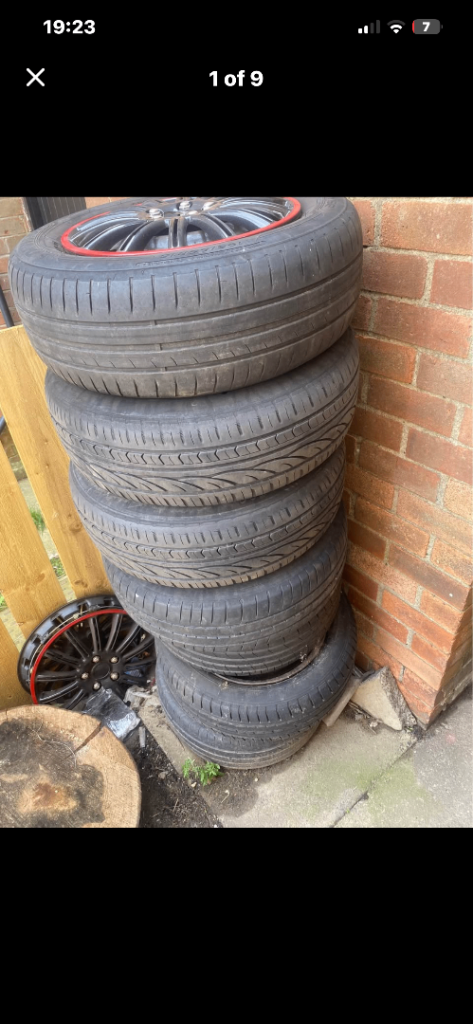 Steel wheels and tyres 