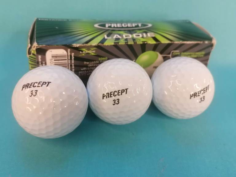 Precept33 Laddie Xtreme Distance with Xceptional Feel - Golf balls set of 3. 