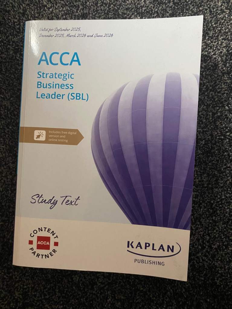 ACCA Strategic Business Leader (SBL) - Kaplan Study Text (printed edition)