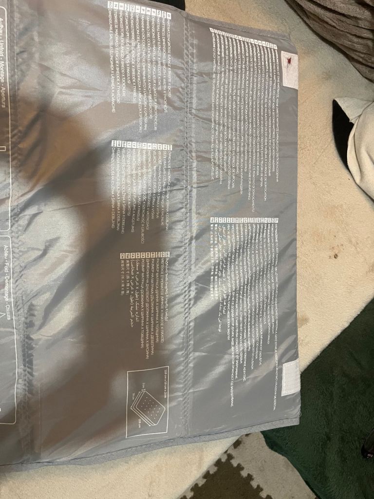 Travel cot and mattress 