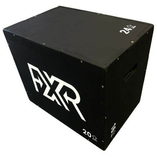 FXR Sports Black Wooden Plyo Box (16" 20" 24")