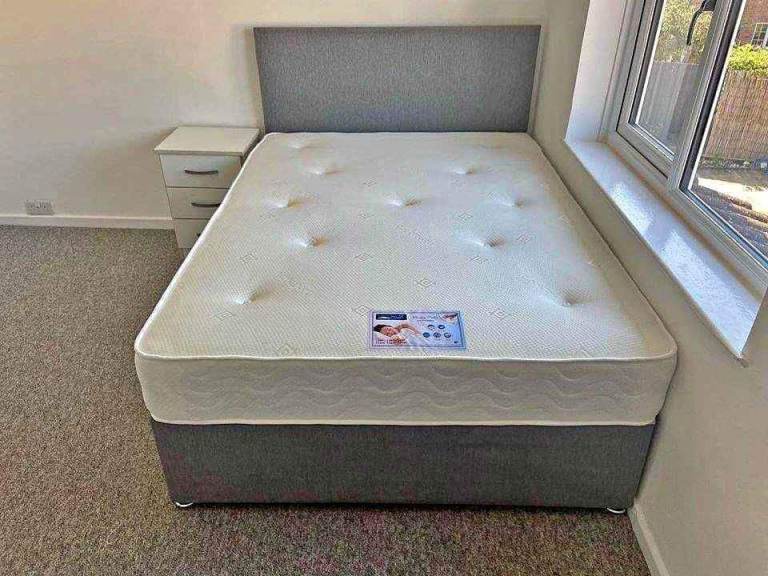 ❣❣Divan Doubl Bedframe With Comfort soft Mattress For