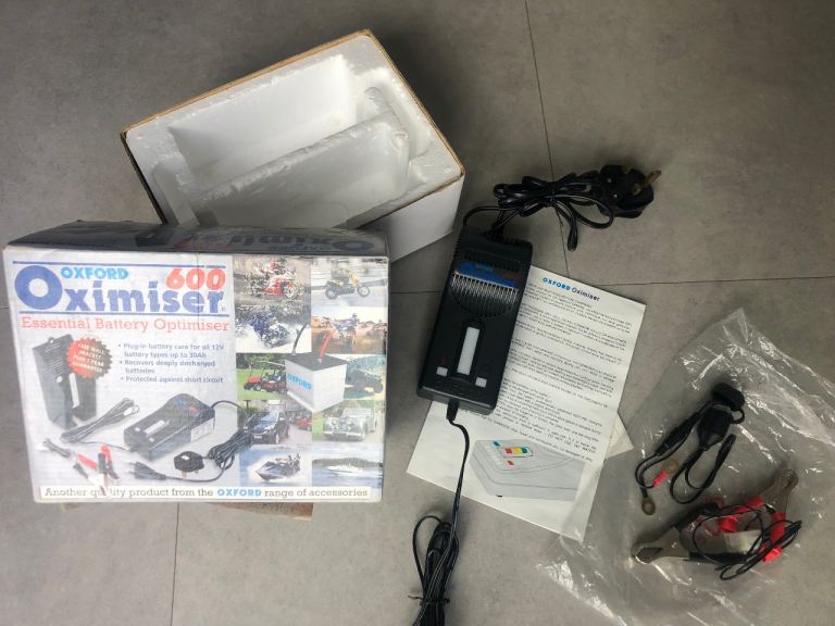Motorcycle Oxford Oximiser 600 Battery Trickle Charger 