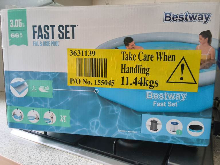 Bestway Fast Set Fill & Rise Pool – NEW