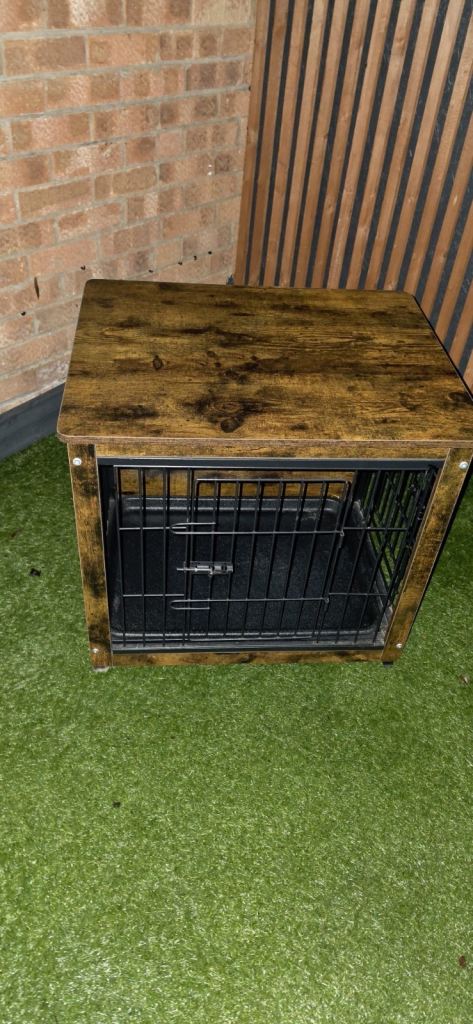 Dog crate furniture 