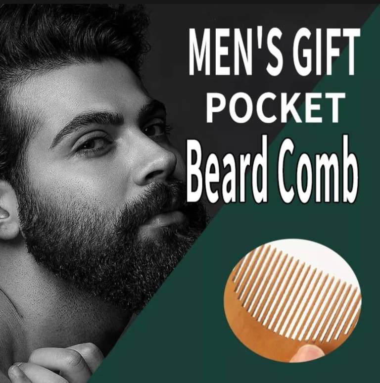 New Small Mahogany Beard Comb – Peach Wood, £5.00 for Sale