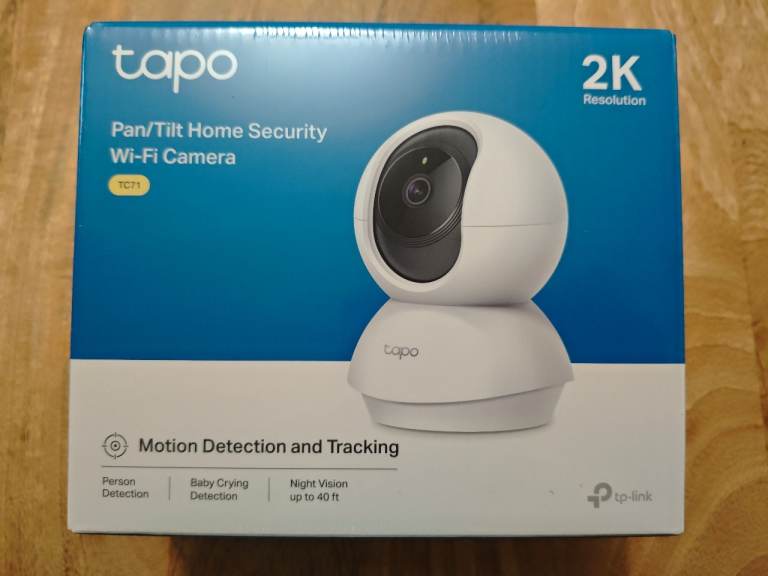 Tapo TC71 2K Pan/Tilt Wi-Fi Home Security Camera