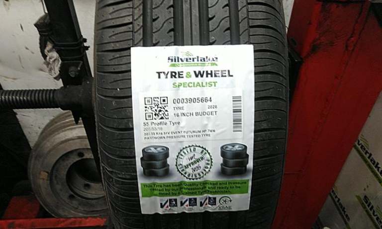 205 55 R16 91v Event Futurum Hp 7mm Partworn Pressure Tested Tyre