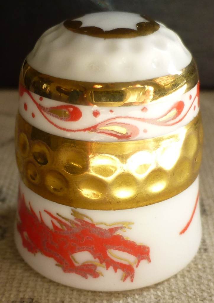 Vintage Sunderland Chinese Dragon thimble – limited edition numbered