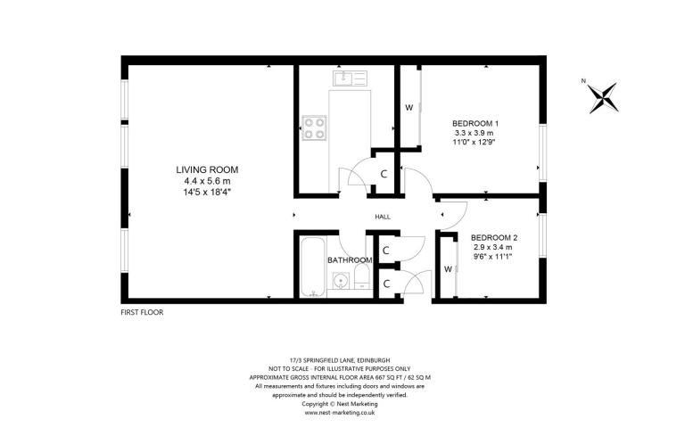 2 bedroom furnished flat to rent - Springfield Lane Edinburgh EH6 5EE