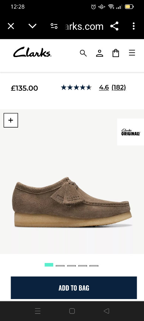 Clarks Wallabee Dark Grey Suede（Brand New)