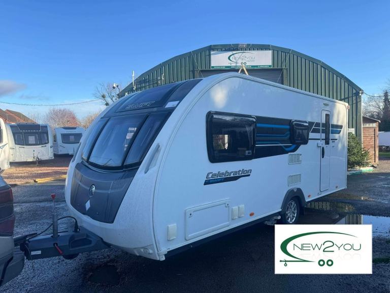 2015 Swift Celebration 524 - 4 Berth END BATHROOM Caravan - STOCK NO E249