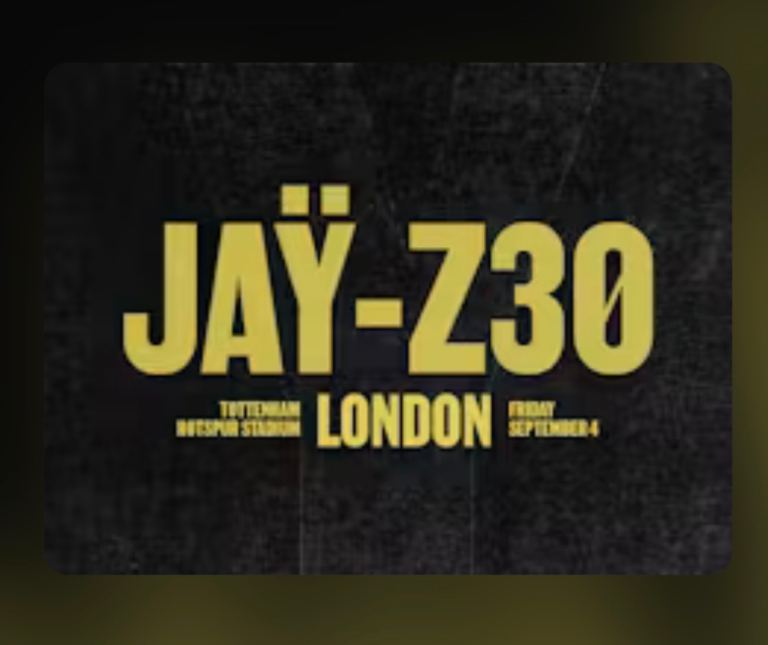 1x *Jay-Z* Fri 4th @ Tottenham Hotspur Stadium