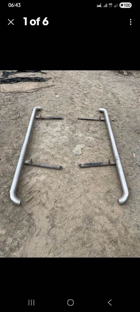 Side bars running boards used