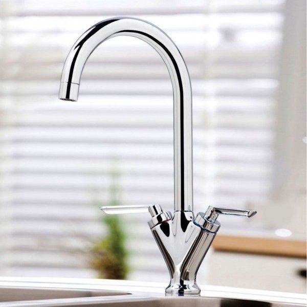 Kitchen Sink Mixer Tap Chrome (Dual Lever) NEW TAP **** Only £39 