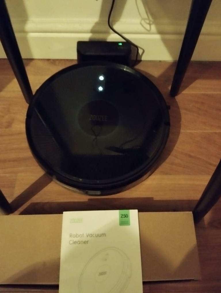 Remote control vacuum cleaner.