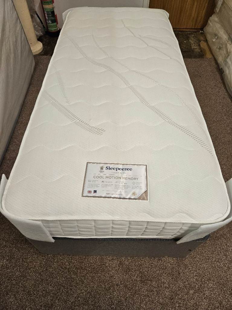 Brand New Sleepeezee Cool Motion Memory 1000 Pocket Adjustable Mattress, 3ft Single (GT2)
