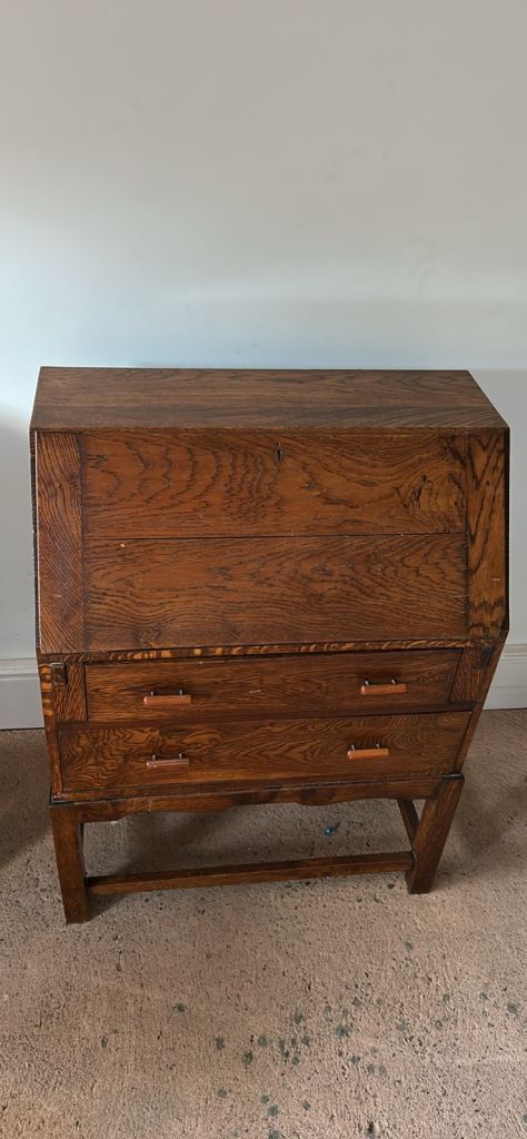 Vintage wooden writing bureau 
